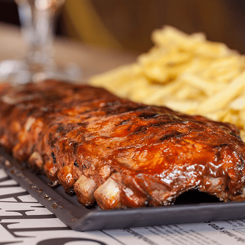 Costillar barbacoa